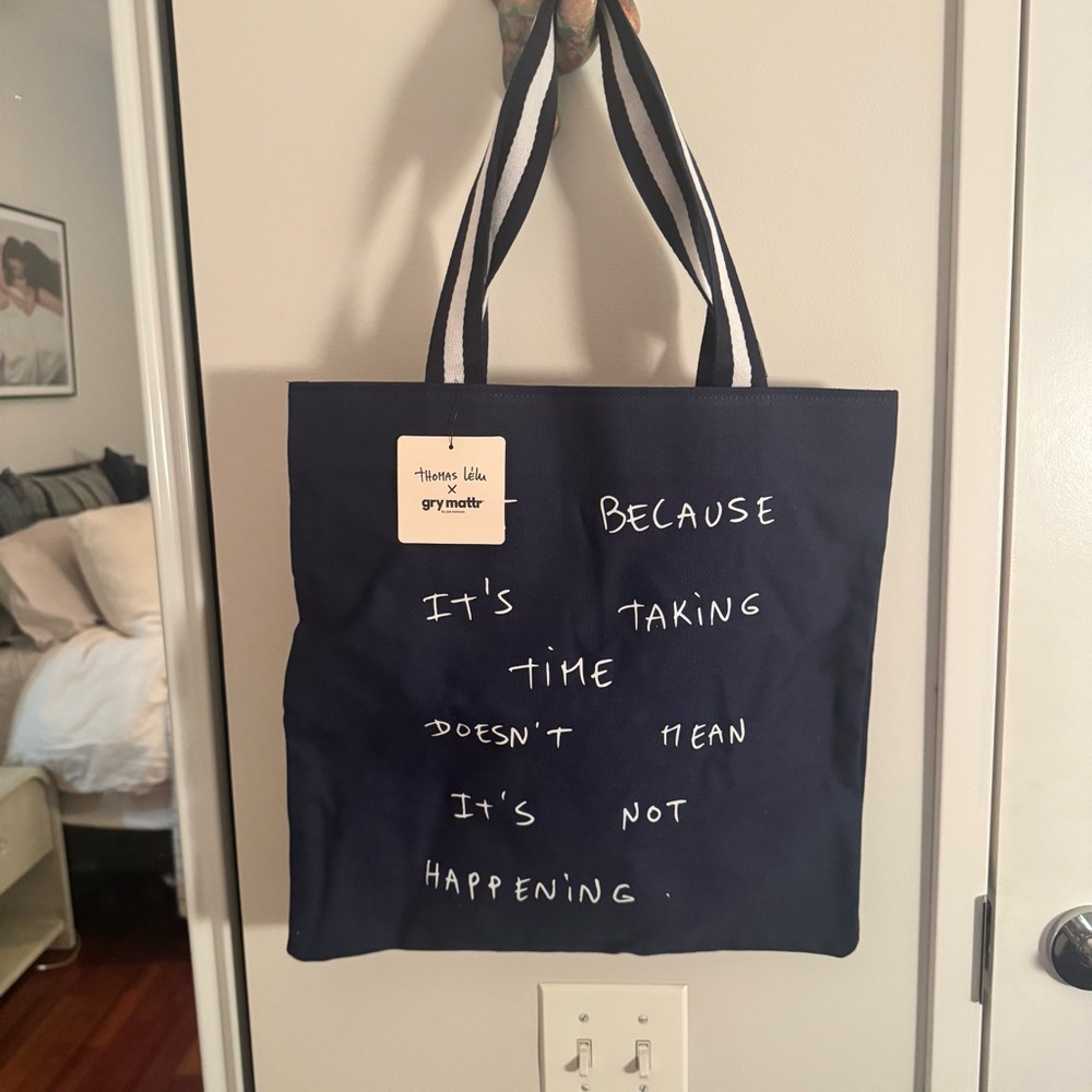 GRY MATTR X THOMAS LELU MARCHÈ TOTE - MIDNIGHT NWT - Picture 3 of 5